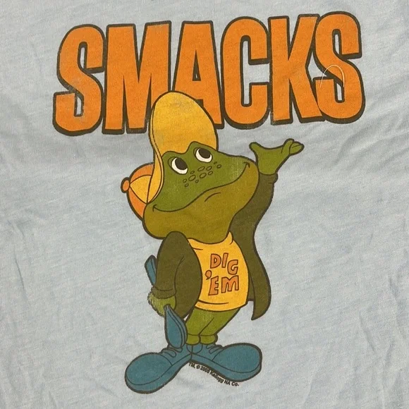 NOS 2005 Junk Food Kellogg's Sugar Smacks Dig 'Em Fitted Layered Tee Large - Picture 9 of 9